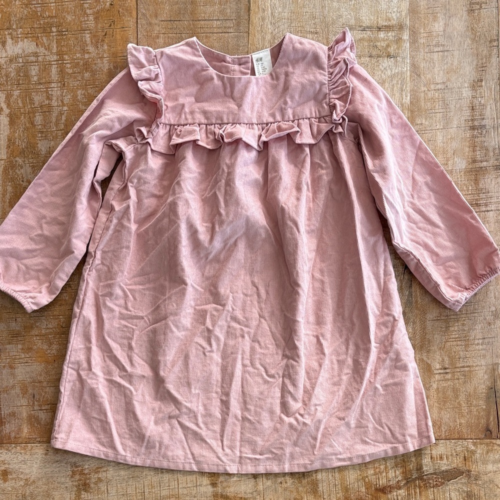 NWOT H&M Light Pink Ruffle Dress size 4t